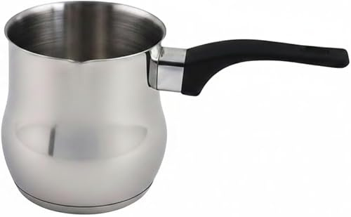 Türkischer Kaffeekocher Dzhesva aus Edelstahl 700 ml für INDUKTION - Mokkakanne Topkapi Mokkakännchen Cezve 0,7L