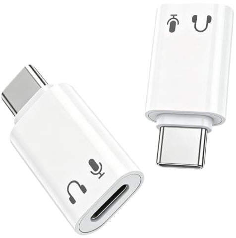 Adaptador USB C a Ligh-tning Audio, 2 Conectores para iPhone Tipo C