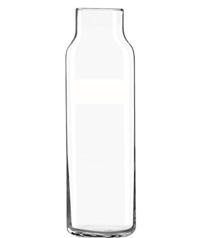 Libbey Glass 24 Oz. Hydration Decanter Carafe Bottle w/Lid - Straight Cylinder