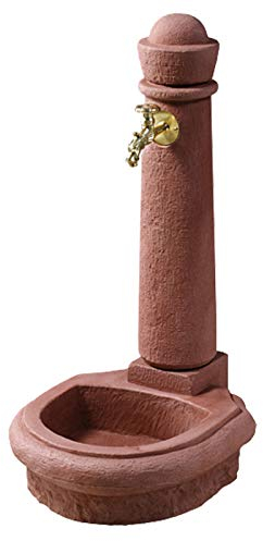 GARANTIA Venezia Steinbrunnen Redstone inkl. Nostalgie-Auslaufhahn
