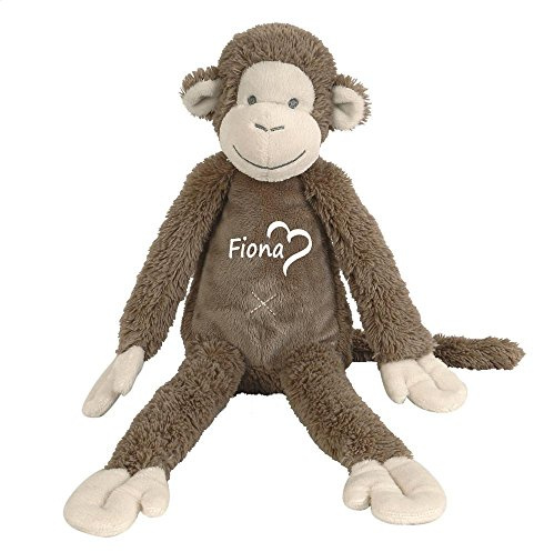 Elefantasie Stofftier AFFE mit Namen personalisierbar Plüschaffe Kuscheltier Äffchen Geschenk 30cm braun
