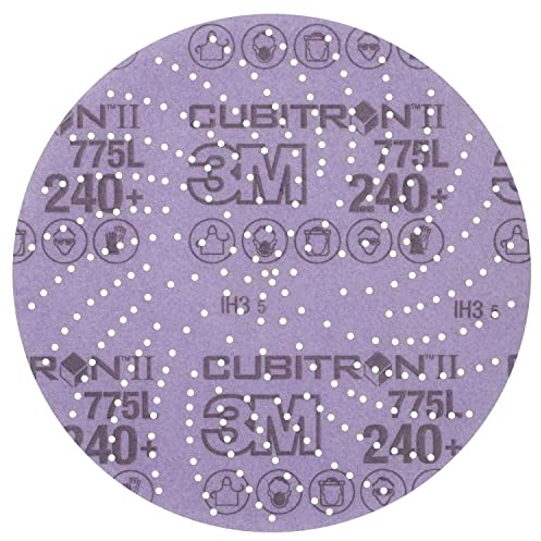 3M Xtract Cubitron II Film Disc 775L, 152 mm, 240+, Clean Sand | 50 Discs per Pack