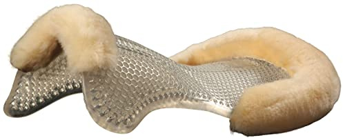 Acavallo Gelpad & Front Riser mit Lammfellrand in transparent/Natur