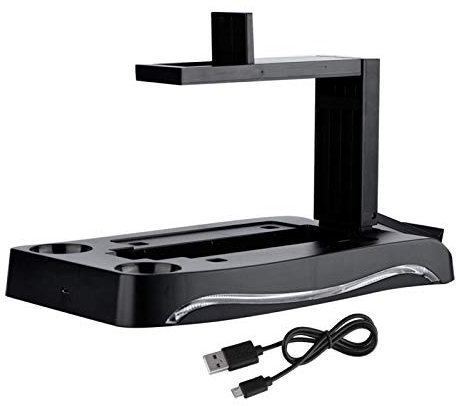 Charging Dock Controller, PS4 Controller Charger, For PS4 VR Controller Charging Station Dock Stand Charging Charger Dock Station Holder Bracket with USB Cable