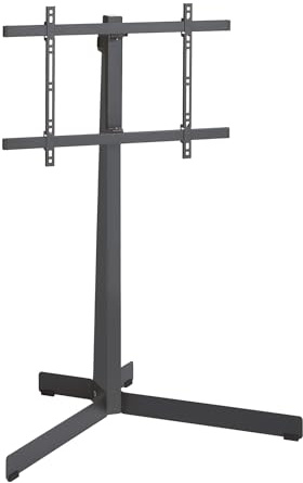 Vogel’s TVS 3690 Soporte de pie para televisores de 40 a 77 Pulgadas, MAX. 50 kg, Gira hasta 90°, MAX. VESA 600x400, Soporte de TV de Acero, Color Negro