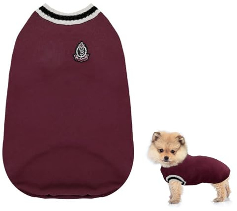 Pull-Over d'Hiver pour Chien - Manteau Chaud en Tricot - Vêtements pour Chat - Sweat, Veste, Gilet pour Temps Froid - Pour Petits, Moyens et Grands Chiens, Chiots - Taille L