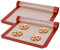 Silicone Baking Mat, 2PCS NonStick Non-Slip Washable Reusable Baking Tray, Heat-Resistant Cooking Bakeware Mat for Microwave Oven Baking Pan