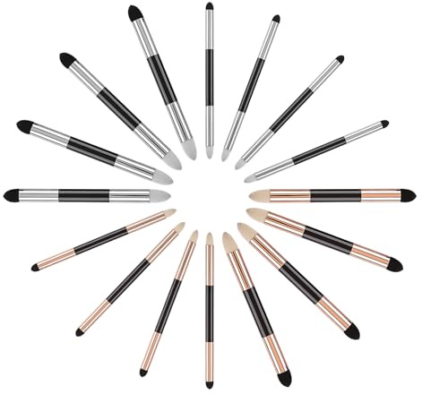 cimsfcor 16 Stück Skizzenschwamm-Stift, Mischschwammstift, professionelle Doppelspitze, waschbar, Skizzen, Reiben, Schwammpinsel für Skizzen, Zeichnen, Korrekturen, Highlights, Schatten-Details