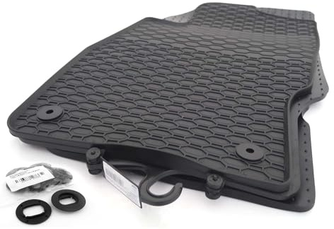 Gummimatten passend für Skoda Fabia (6Y) 1999-2007 Allwetter Gummi Fußmatten 4-teilig Automatten Geruchsneutral, moderens Wabendesign