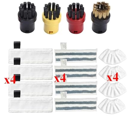 REYATA Testine for Scopa a Vapore in Microfibra Panno for Scopa a Vapore Compatibile con Karcher Easyfix SC2 SC3 SC4 SC5 Accessori for aspirapolvere Portatili(10)