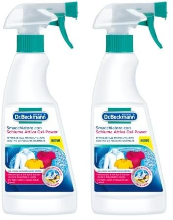 Dr. Beckmann Smacchiatore con Schiuma Attiva Oxi-Power, Trattamento pre-trattante, Extra forte, 500 ml (Confezione da 2)