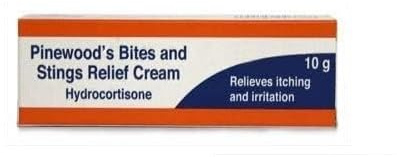 10 x Bite & Stings Relief Cream - Hydrocortisone 1% 10g Tube - Anti-Itch Cream