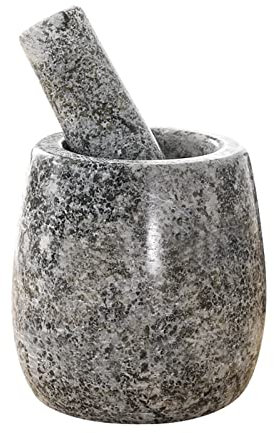 Mörser & Stößel Handgefertigtes Lapis-Mörser-Stößel-Set, rustikaler Kräuterbrecher und Steinmühle, 4,7 Zoll, am besten for die Küche verwendbare Dekoration, Einzugsgeschenke Mörser mit Stößel Set