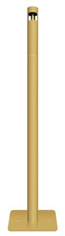 Standaschenbecher Mit Deckel, Vertikaler Zigarettenkippenpfosten Aus Edelstahl, Winddicht, Freistehender Aschenbecher, Zigarettenaschenbecher Aus Edelstahl, Für Öffentliche Plätze Im Garten(Gold)