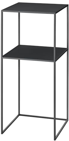 blomus Dekoständer -FERA- | Schwarz | Blumenständer Schwarz | 35L x 35B x 80H cm | Pflanzenständer aus Stahl
