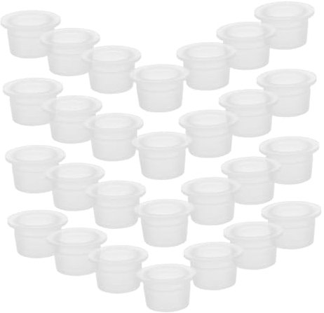 Ipetboom Bouchons D'étanchéité en Plastique Souple 200 Pièces 18 Mm 28 Dents Bouchons Réutilisables Hermétiques pour Bouteilles Et Pots Transparents pour Aromathérapie Usage Domestique