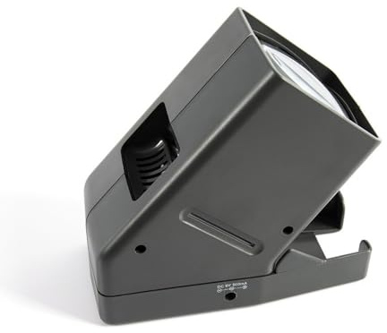 Visor de diapositivas y películas de 35 mm, aumento 3X y visualización iluminada por LED para diapositivas de 35 mm, negativos de película, alimentación USB, proyector de diapositivas portátil