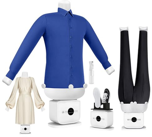 Automatischer Hemdenbügler, Automatisches Trocken- und Bügelgerät 2-in-1, Bügelpuppe für Hemden Verstellbare Größe für Herren, Damen und Kinderbekleidung,Standard + Skirt Mold