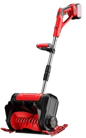 Quitanieves Eléctrico Sin Escobillas De 3500 W For Invierno, Barredora Nieve Eléctrica Litio, Pala Inalámbrica For Patio, Calle, For Batería Limpiar La Nieve Sin Esfuerzo(NO Battery Set Red)