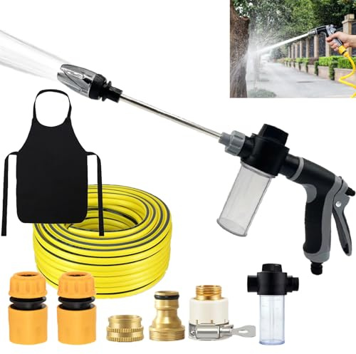 Aquoxis Pressure Washer, 2026 Upgrade Portable Aquoxis Pressure Washer, High-Pressure Cordless Jet Cleaner, for Gutter Patio Car Pet Window Glass Cleaning (1 Set-10M Pipe)