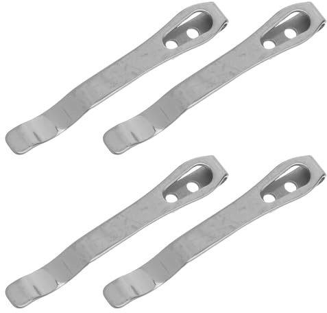 YARNOW Taschenclips mit Sicherem Griff für Messer Edelstahl 4 Stück und Langlebigem Material Selbstgemacht Projekte für Täglichen Gebrauch und Outdoor Aktivitäten