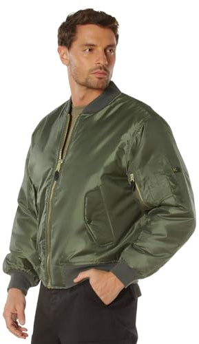 Rothco MA-1 Flight Jacket, L, Sage Green