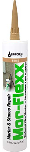 Sashco 15010 10.5oz Sashco Sealants Beige MorFlexx Mortar & Stucco Repair, 10.5-Ounce