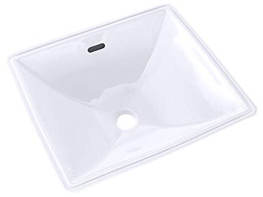 TOTO Lt624G#01 Legato 17 Inch X 15 Inch Undercounter Lavatory With Sanagloss, Cotton White