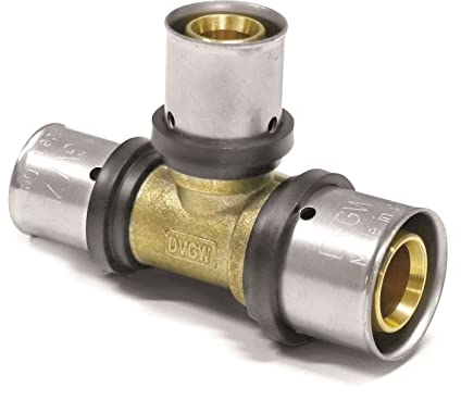 Pipetec Pressfitting T Stück 20x16x16 mm TH Kontur Verbundrohr, DVGW, TH-Profil