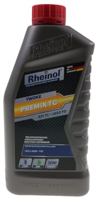 RHEINOL Motoröl Twoke Premix TC - 2-Takt - 1 Liter kompatibel mit Peugeot Speedfight 2 100cc, 50cc, 3, 4, SV