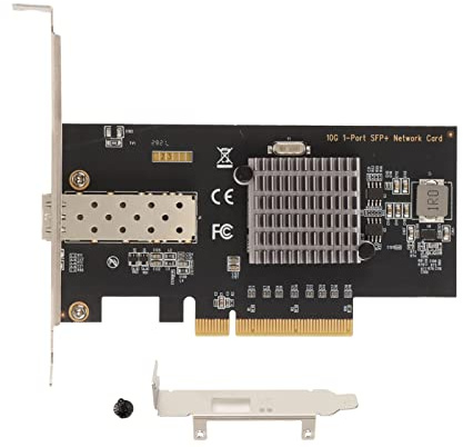 Aeun Carte Réseau SFP 10 GB Single I/O Virtualisation PCB PCI E Carte Réseau Optique X8 Slot pour Entreprise