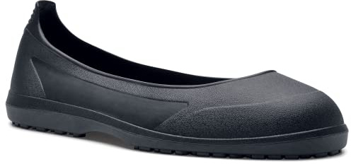 Shoes for Crews Crewguard Chill, Men's, Women's, Unisex Overshoes, Slip Resistant, Water Resistant, Black, S+, Men's 6-7.5 / Women's 8-9.5