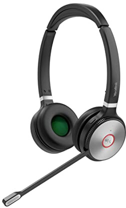 Yealink WHD622UC Casque Sans fil Arceau Bureau/Centre d'appels Noir