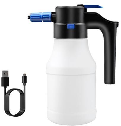 MagiDeal Pulverizador de Espuma eléctrico de 1,5 l, Botella pulverizadora eléctrica, pulverizador de Espuma para Lavado de Coches para Limpieza de Ventanas
