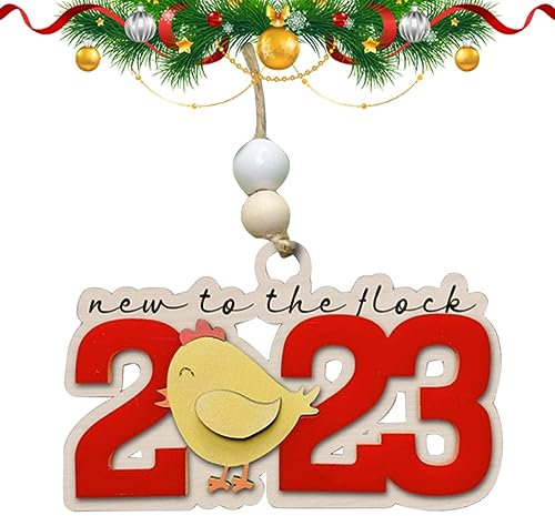2023 Weihnachtsdekoration für Kinder, dekoratives hängbares kleines Ornament aus Holz, Baby-Andenken für Weihnachten, Zuhause, Party, Weihnachtsbaumschmuck