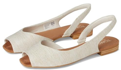 TOMS Womens Briella Slingback Natural 8 Medium