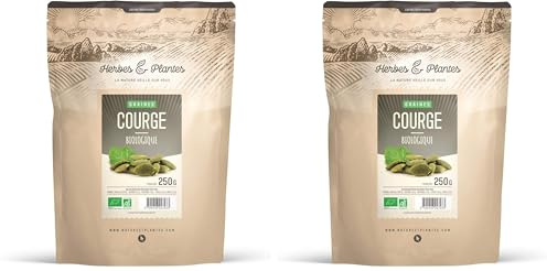 Herbes Et Plantes Graines de Courge Bio 250 g (Lot de 2)