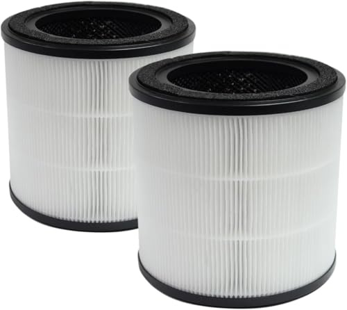 PUREBURG Filtro de repuesto compatible con purificador de aire Bosch Air 2000, 2 unidades H13 True HEPA carbón activado 2 en 1, filtración de 3 etapas