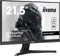 iiyama G-MASTER Black Hawk LED-Monitor 55,9 cm 22 21.5 1920 x 1080 Full HD 1080p @ 100 Hz IPS 300 cd/m² 1000:1 1 ms HDMI DisplayPor