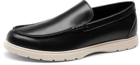 Bruno Marc Men's Loafers Classic Formal Shoes Comfort Leather Lined Breathable Slip-on Shoes,Size 8,Black,BMUMLS2505
