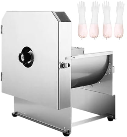 forplubossmmp Affettatrice Elettrica per Alimenti | Affettatrice Commerciale con Spessore Regolabile 0~0,4 Pollici | Affettatrice Professionale per Alimenti con Lama in Acciaio Inossidabile,Square