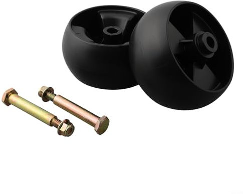 2 Pack 5 Inch Deck Wheels & Axle Bolts Set For Murray For For Ride On Mowers, Lawn Tractor Replacement Parts