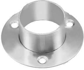 MAYANGYANG Flansch 2 stücke Rohr Armaturen Kleiderschrank Rohr Halterung 26mm 32mm 39mm 50,5mm Dia Wand Montieren Boden Stange Flansch Buchse Temperguss(SIZE3)