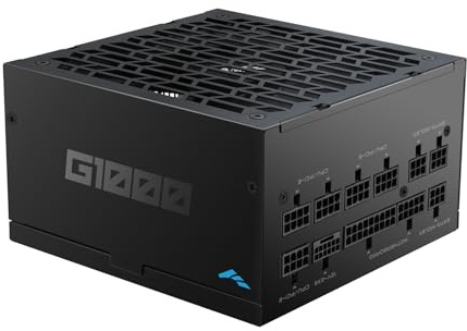 SAMA G1000 Power Supply - 1000W Fully Modular 80 Plus Gold Certified ATX 3.1 & PCIE 5.1 Compliant Japanese Capacitors 150mm FDB Fan Supports RTX 50/40 Series GPUs - Black
