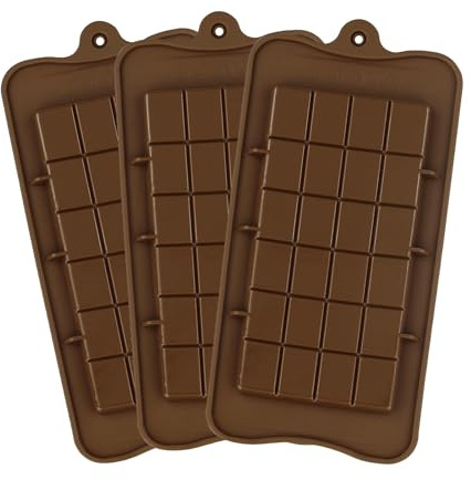 3 Pièces Moule Silicone Chocolat, Antiadhésifs Moules à Chocola Facile à Démouler,pour pieces en Chocolat Maison