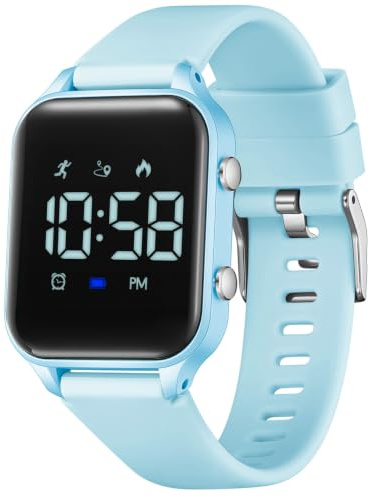 Timever Digitale Uhr Kinder Wasserdicht Armbanduhr Mädchen Jungen Stoppuhr | Sportuhr für Mädchen Jungen Licht Silikonarmband ohne App ohne Handy Digitale Uhr Alarm Timer Alltag Schule Freizeit Geschenk