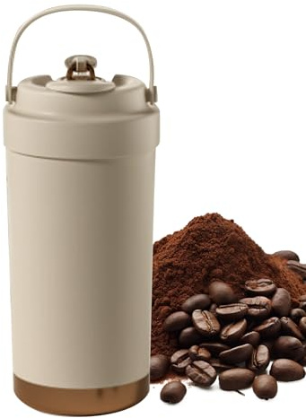 Generico Termica In Ceramica Con Coperchio Mug Da Viaggio Interno Ceramico