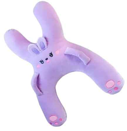 Mihauuke Cuscino da Viaggio per Bambini - Cuscino Seggiolino Giocattolo Coccoloso Dormire Infantile,Supporto Testa Viaggio Vacanza Auto Familiare