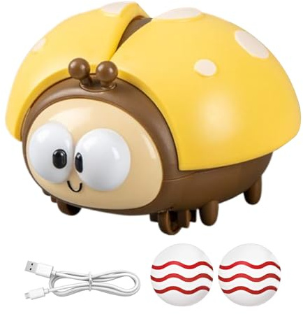 Electric Floating Ball Toy - Levitating Ladybug Educational Set with LED Lights, USB Rechargeable Interactive Sphere | STEM Learning Game for Classroom Activities & Preschool Cognitive Development