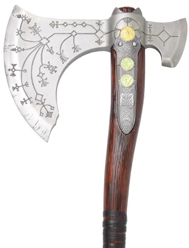 Generico Fyre's Cosplay Ascia del LEVIATANO Ornamentale di Kratos Metallo Non Tagliente God of War